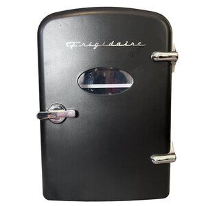 Frigidaire 6 Can Mini Fridge Retro Portable Black For Car Office Dorm Bedroom